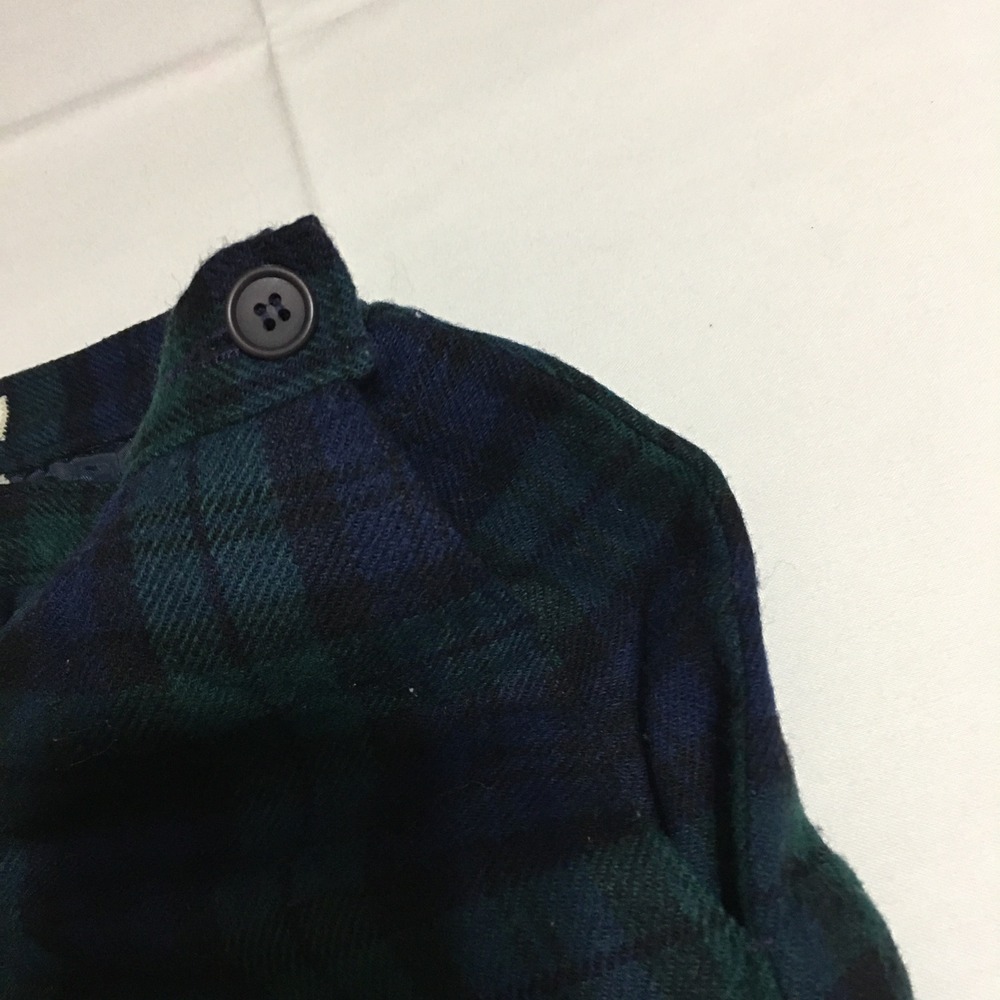 Pendleton Womens Wool Skirt 10 Green Blue Black Watch Tartan Plaid Midi - Picture 3 of 7